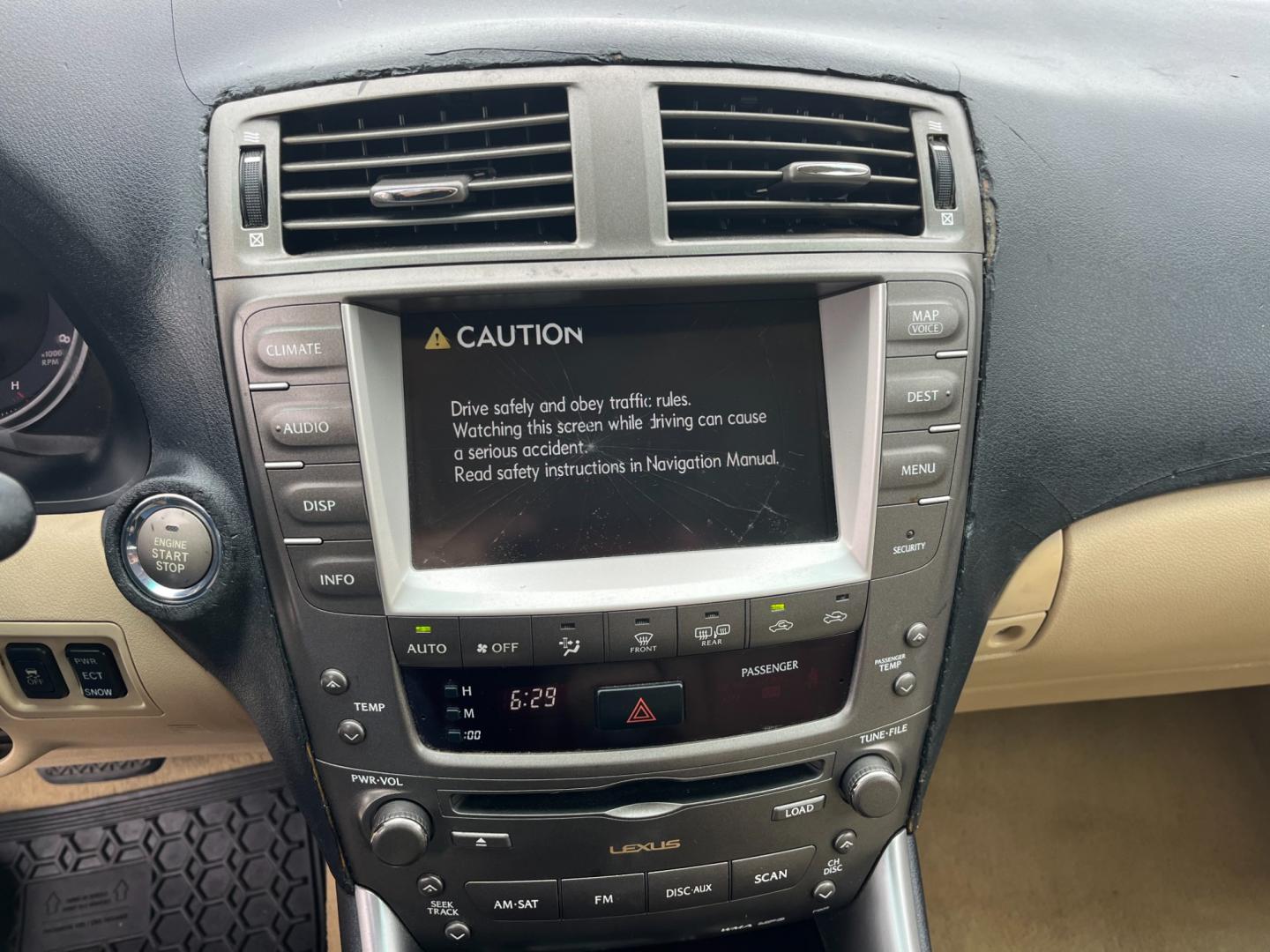 2008 white /TAN Lexus IS IS 250 6-Speed Manual (JTHBK262285) with an 2.5L V6 24V DOHC engine, 6-Speed Manual Overdrive transmission, located at 14700 Tomball Parkway 249, Houston, TX, 77086, (281) 444-2200, 29.928619, -95.504074 - Photo#13